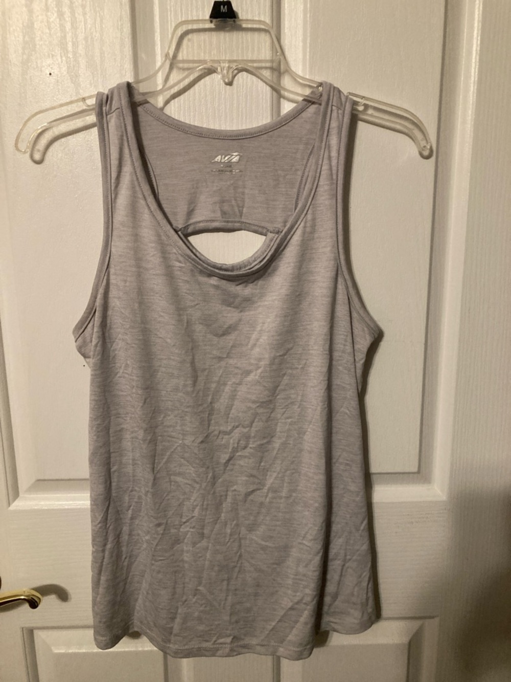 50% off bundled, Avia Light Gray Scoop Neck Tank with Back Keyhole